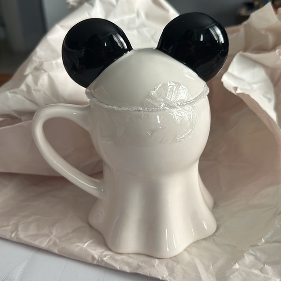 Disney Mickey Mouse Ghost Mug with Topper - Picture 2 of 4